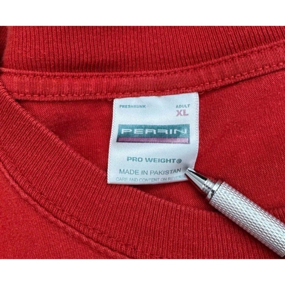 Philadelphia Pennsylvania Long Sleeve Chest Graphic T-Shirt Perrin Mens XL‎ Red - Picture 4 of 10